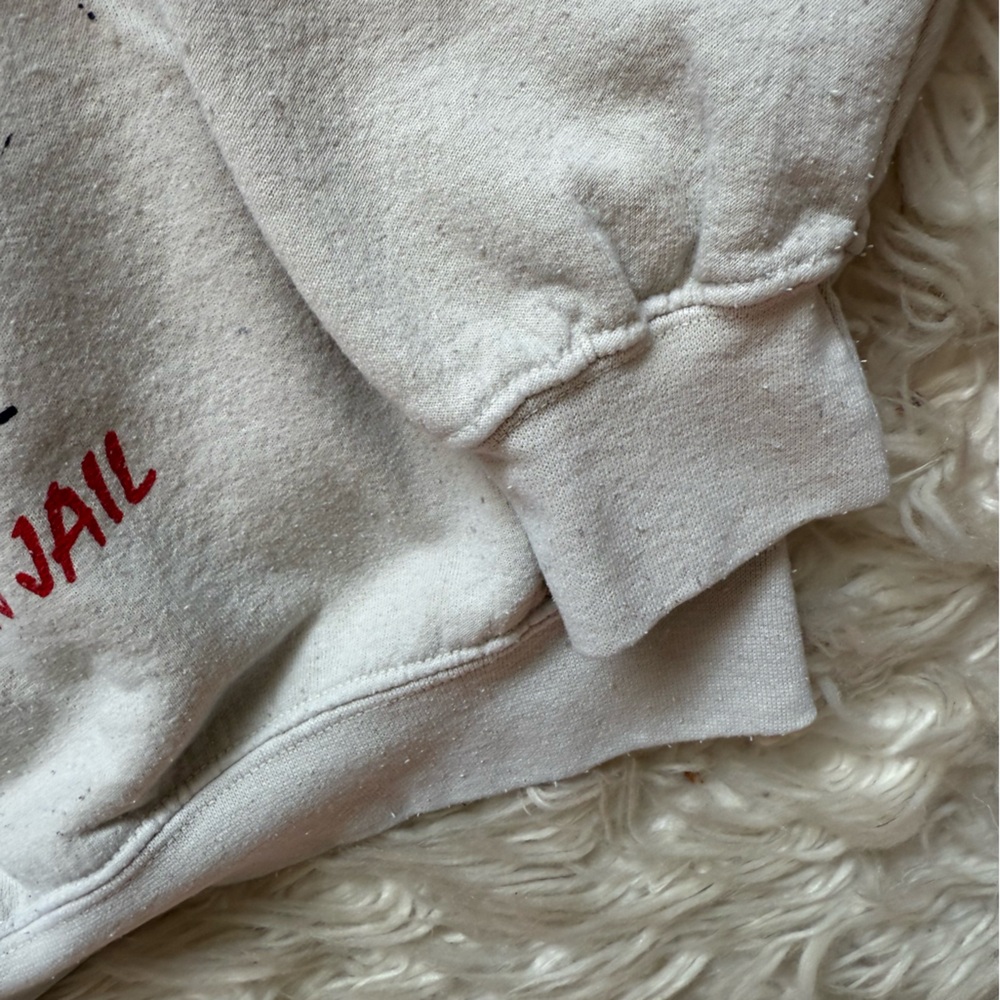 Vintage style easy - e nwa sweatshirt light gray/off white small - Picture 4 of 6